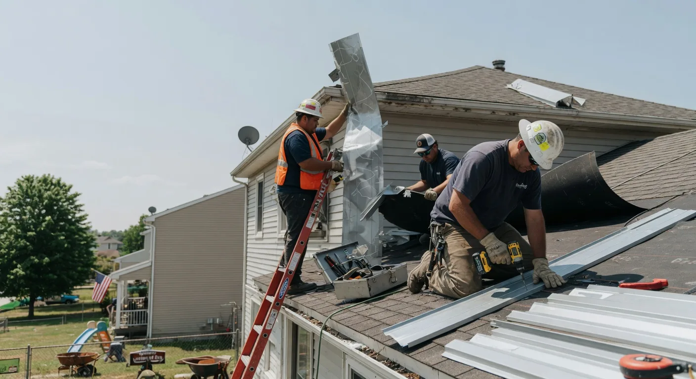 Storm Damage Metal Roof Repair in Barnegat Light, NJ